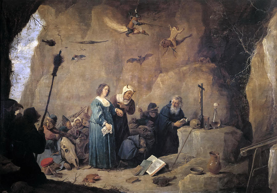 The Temptation of St. Anthony #9 Painting by David Teniers the Younger