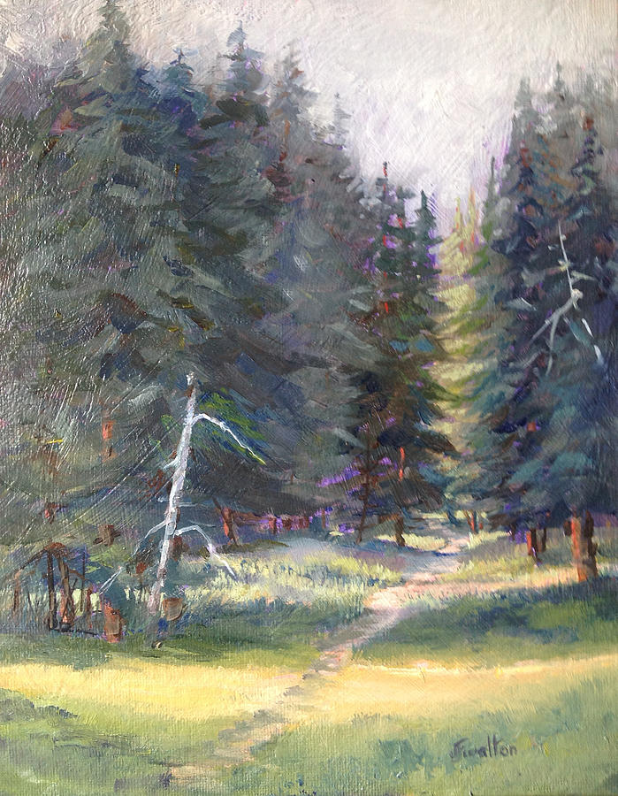 The Trail #2 Painting by Judy Fischer Walton