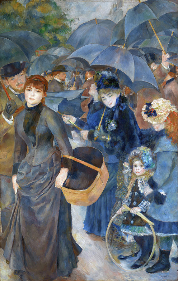 The Umbrellas #5 Painting by Pierre-Auguste Renoir