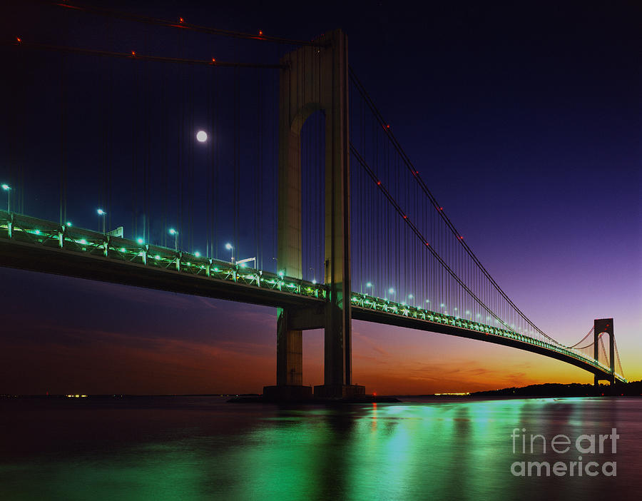 The Verrazano Narrows Bridge Photograph By Rafael Macia - Fine Art America