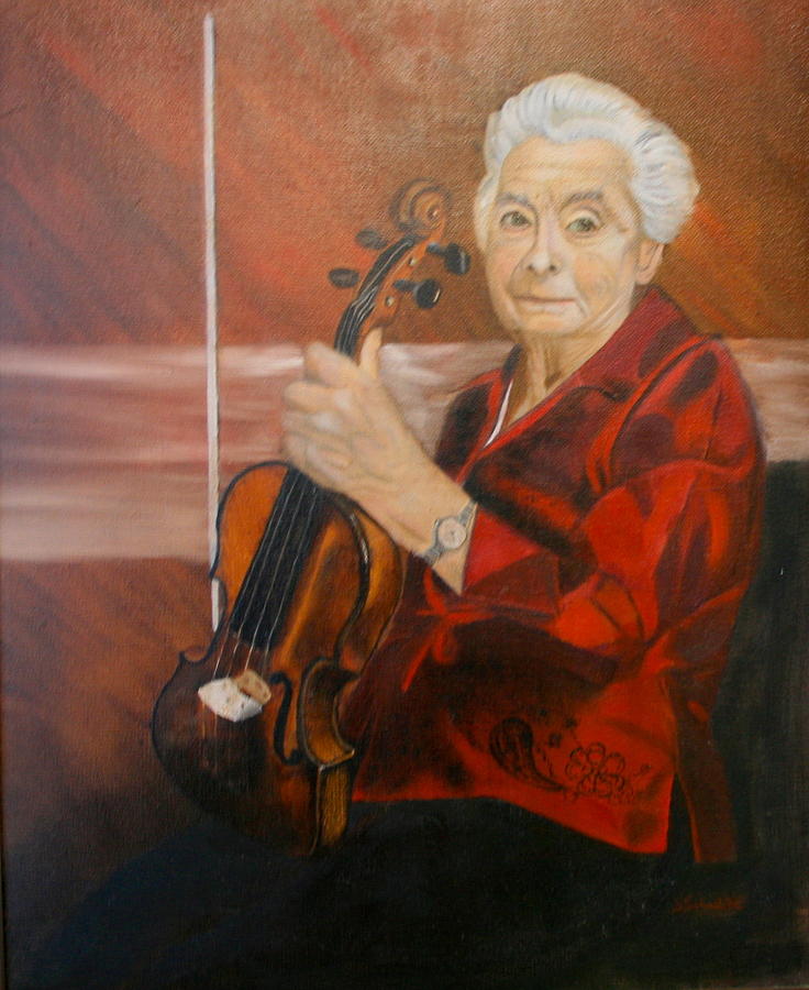 The Violin Painting by Sharon Schultz