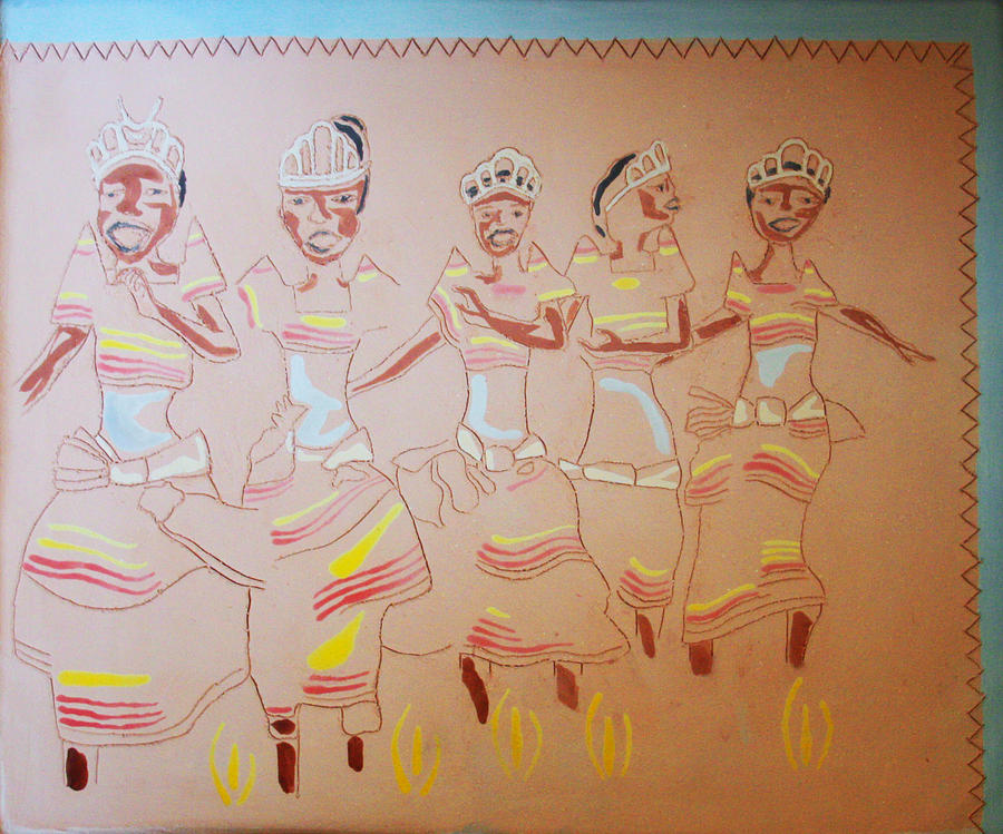 The Wise Virgins #2 Painting by Gloria Ssali