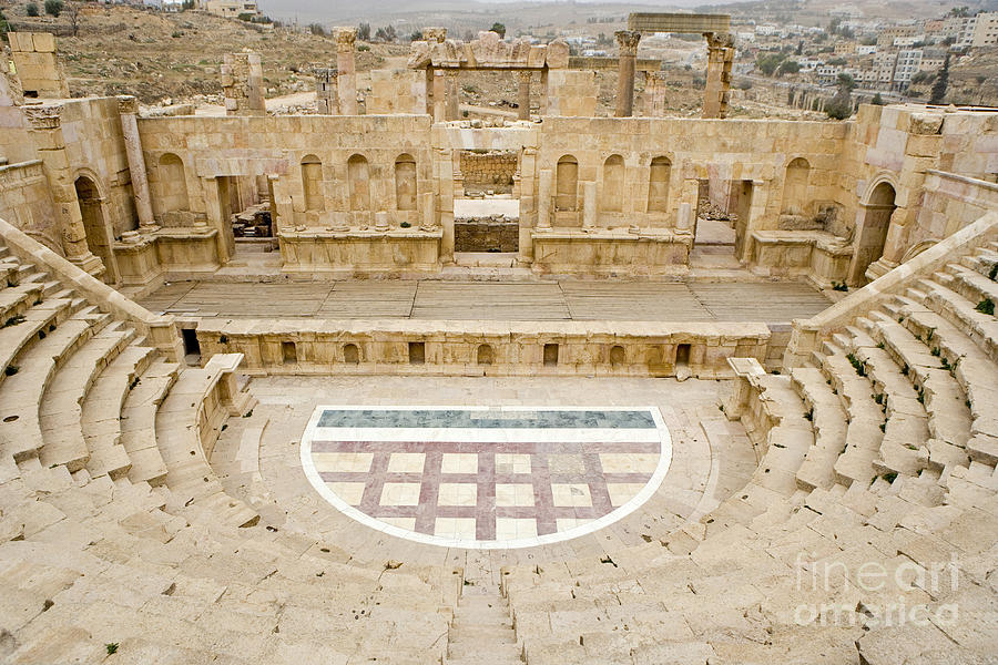 Theater, Gerasa, Jordan #2 Photograph by Adam Sylvester
