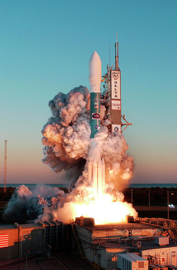 Themis Satellite Launch Photograph by Nasa/science Photo Library | Fine ...