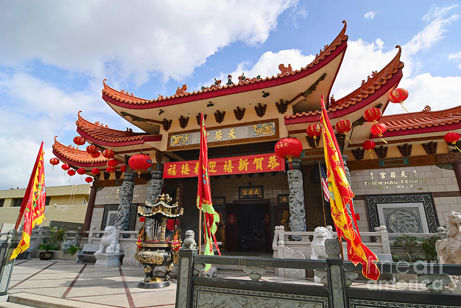 Los Angeles Photograph - Thien Hau Temple a Taoist Temple in Chinatown of Los Angeles. #2 by Jamie Pham