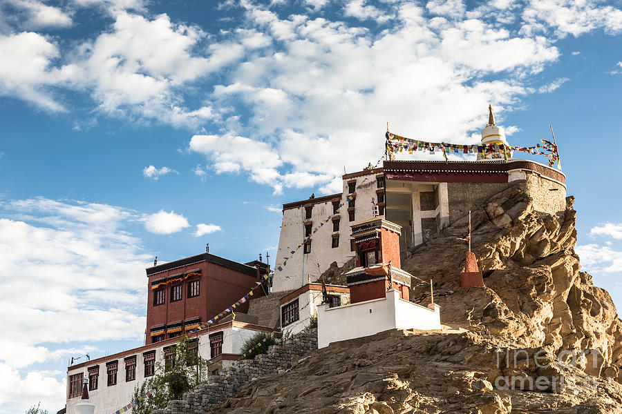 Architecture Photograph - Thiksey Gompa in Ladakh #2 by Didier Marti