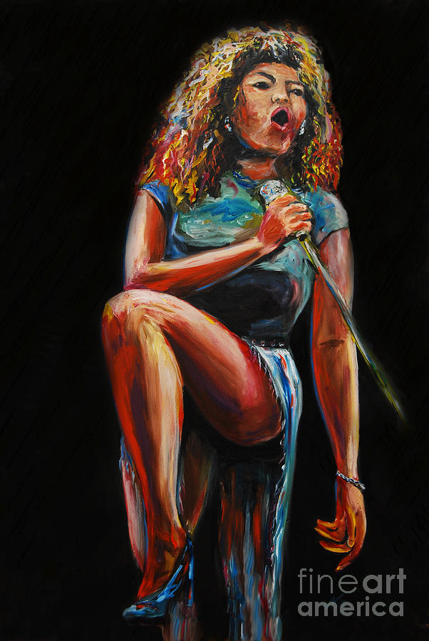 Tina Turner Painting by Nancy Bradley