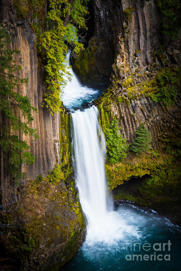Nature Photograph - Toketee Falls #2 by Inge Johnsson