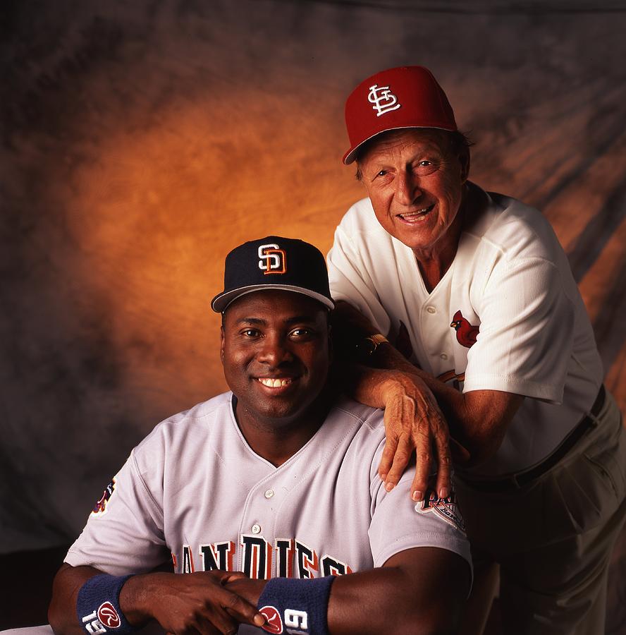 Tony Gwynn and Stan Musial #2 Photograph by Retro Images Archive