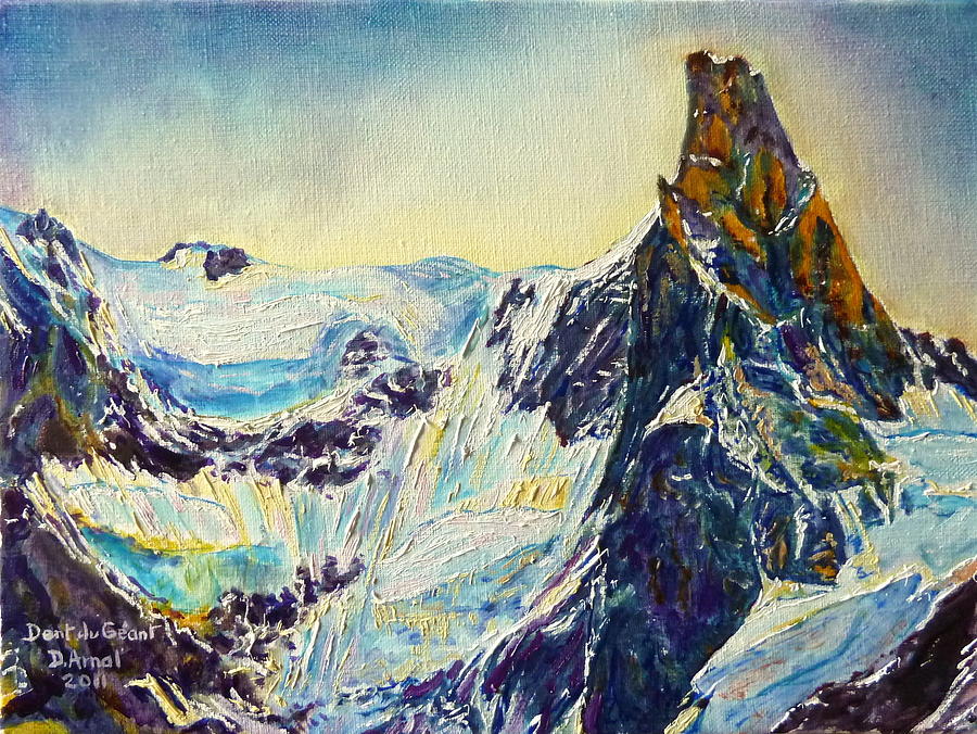Glaciers Painting - tooth of Giant by Danielle Arnal
