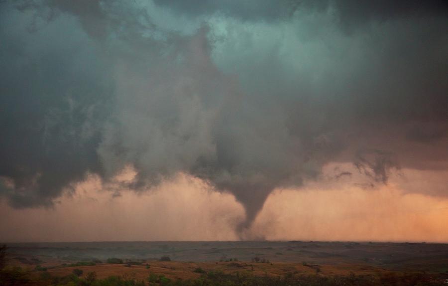 Tornado Over Fields #2 Photograph by Roger Hill/science Photo Library