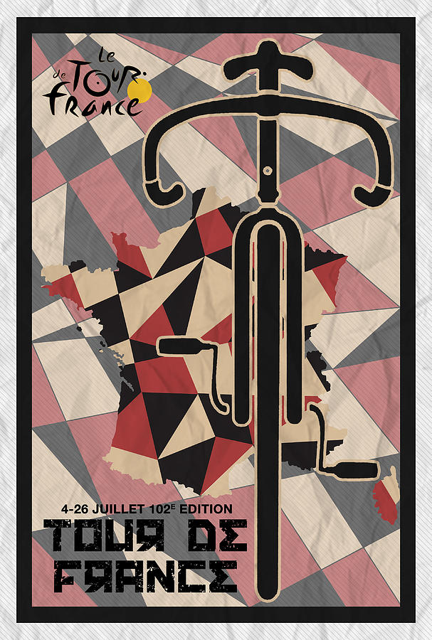 Tour de France 2015 Minimalist Poster #2 Digital Art by Celestial Images