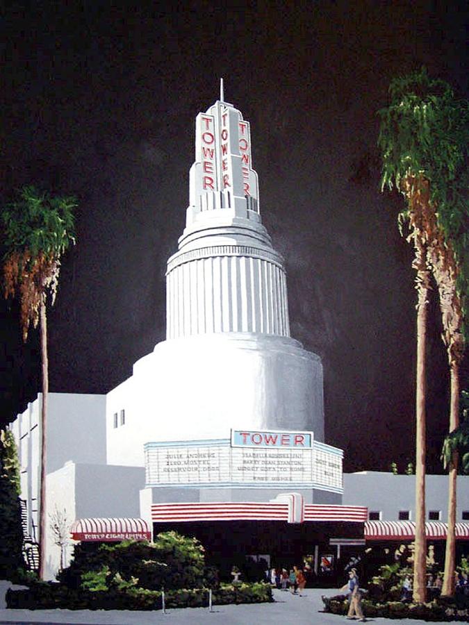 Sacramento Painting - Tower Theatre #3 by Paul Guyer