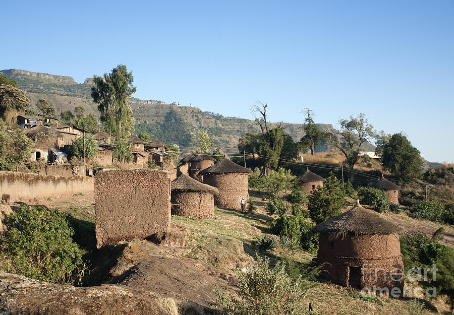 Traditional African Village Houses In Lalibela Ethiopia #2 Photograph by JM Travel Photography