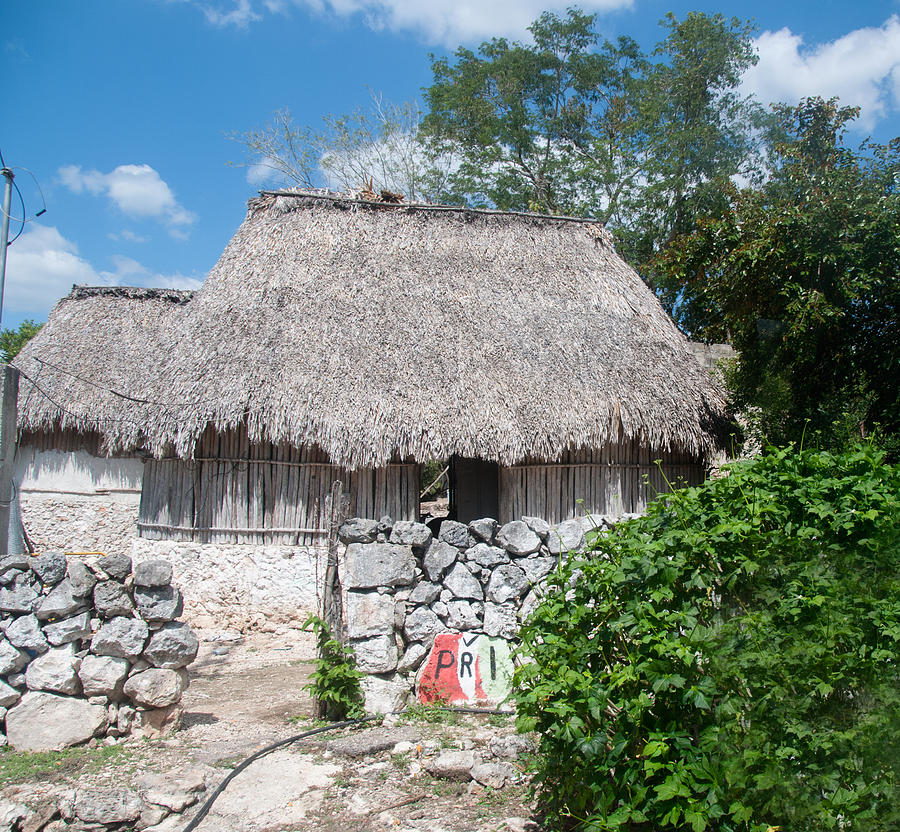 Traditional Mayan Homes in Rural Yucatan  #2 Digital Art by Carol Ailles