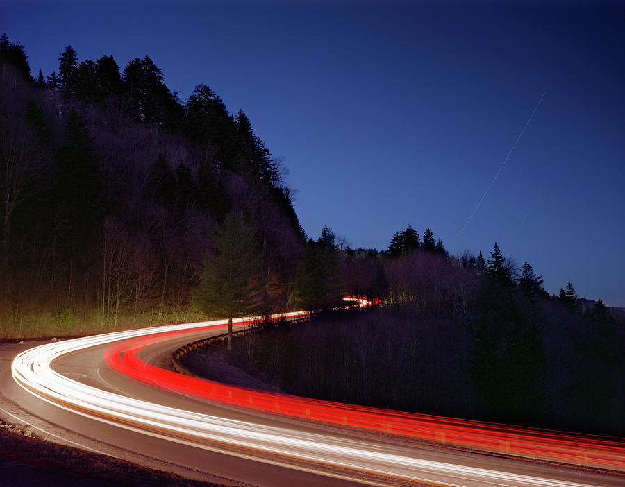 Traffic At Night #2 Photograph by Gustoimages/science Photo Library