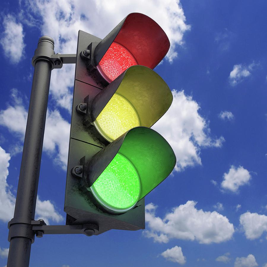 Traffic Lights #2 Photograph by Ktsdesign/science Photo Library