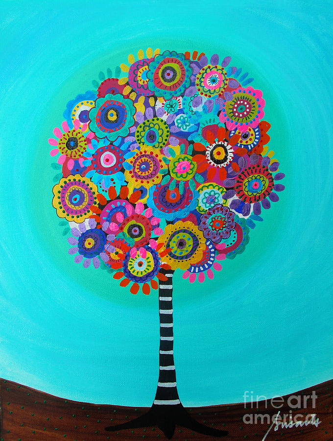 Flower Painting - Tree Of Hope #2 by Pristine Cartera Turkus