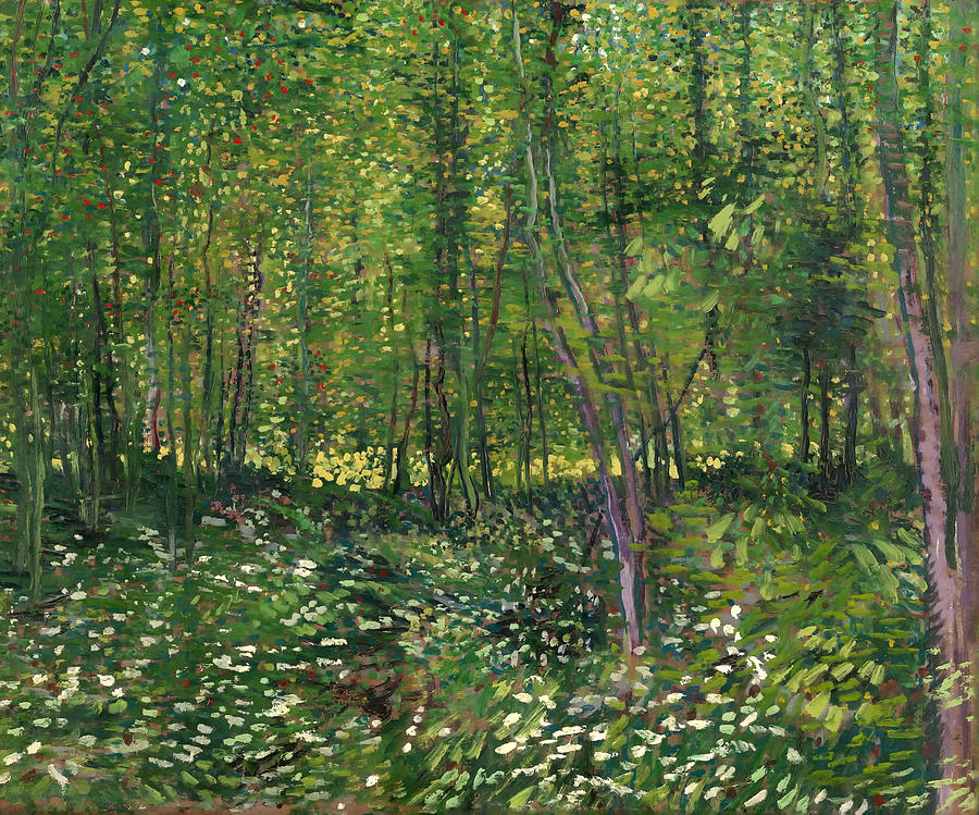 Trees and Undergrowth #7 Painting by Celestial Images