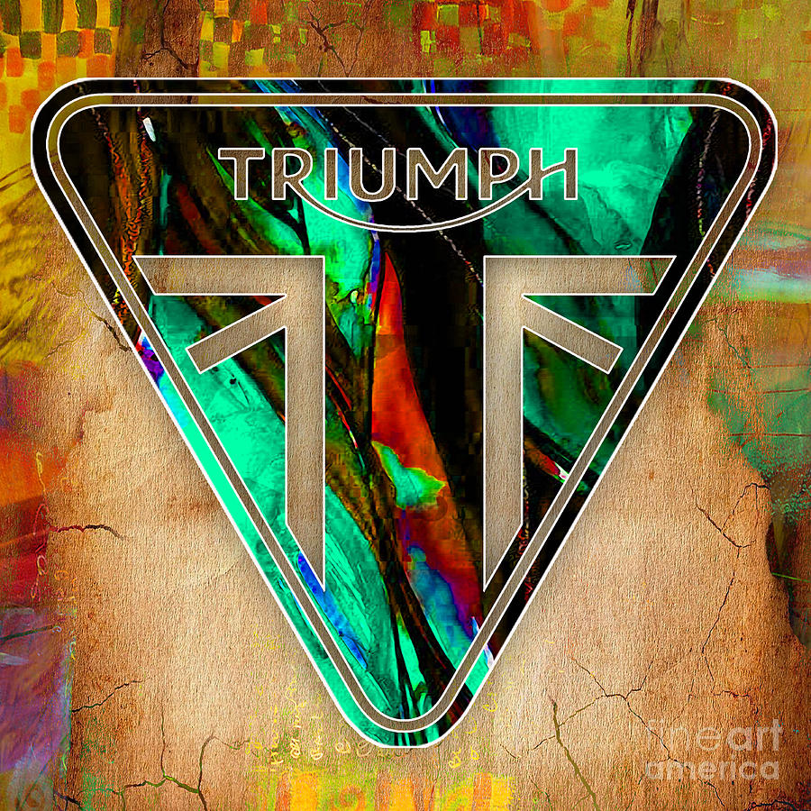 Triumph Motorcycles #2 Mixed Media by Marvin Blaine