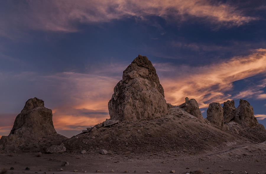 Nature Photograph - Trona Pinnacles Sunset #1 by Cat Connor