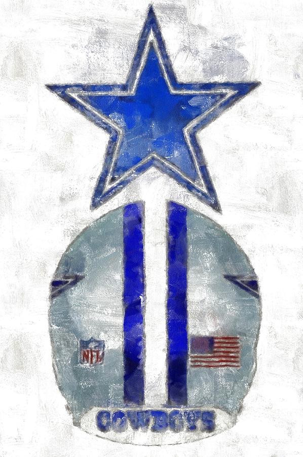 Dallas Cowboys Digital Art - True Blue #2 by Carrie OBrien Sibley
