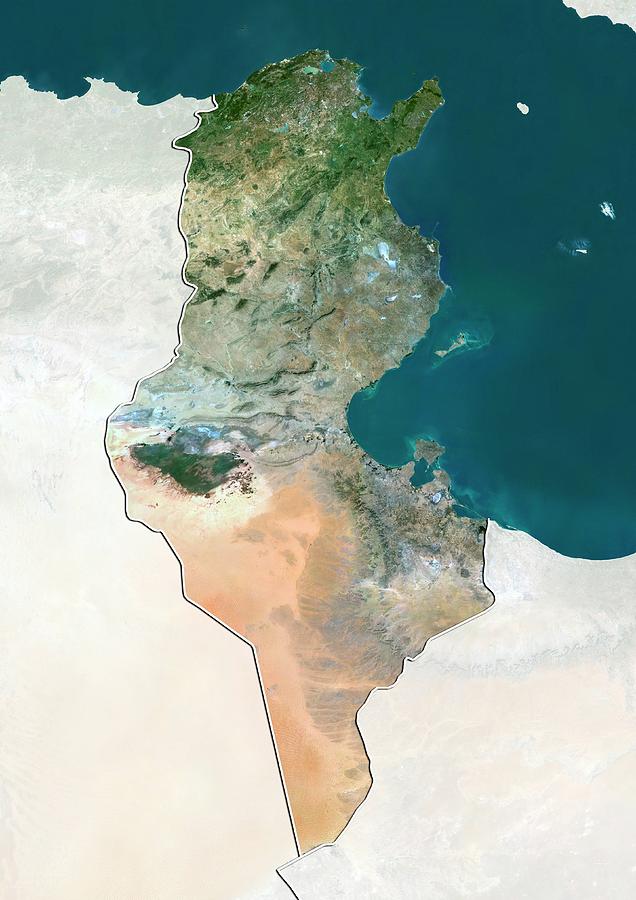Tunisia #2 Photograph by Planetobserver/science Photo Library