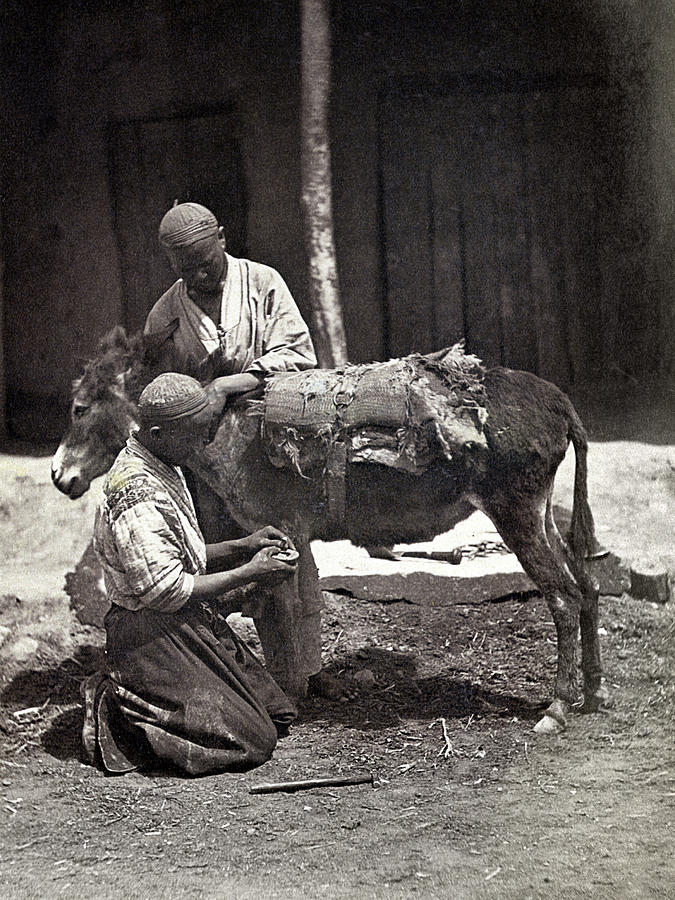 Turkestan Blacksmith #2 Photograph by Granger