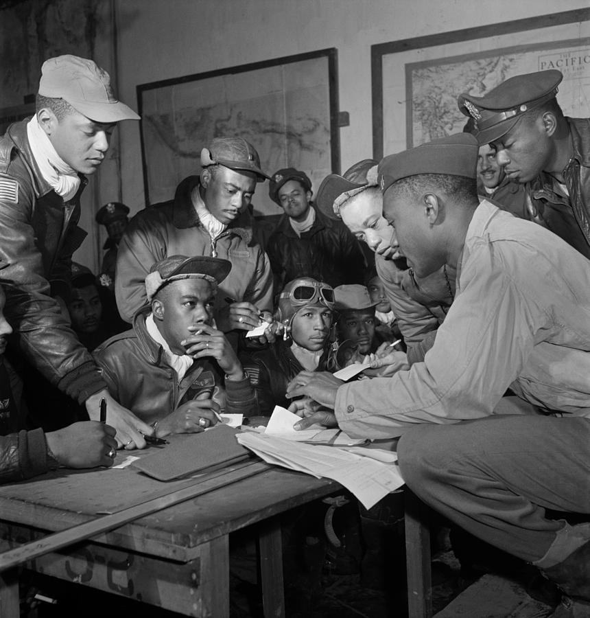 Tuskegee Airmen, 1945 #2 Photograph by Granger