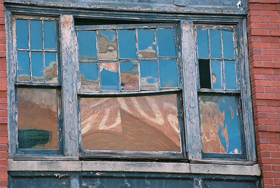 Window Photograph - Twisted Window #2 by Bernie Smolnik