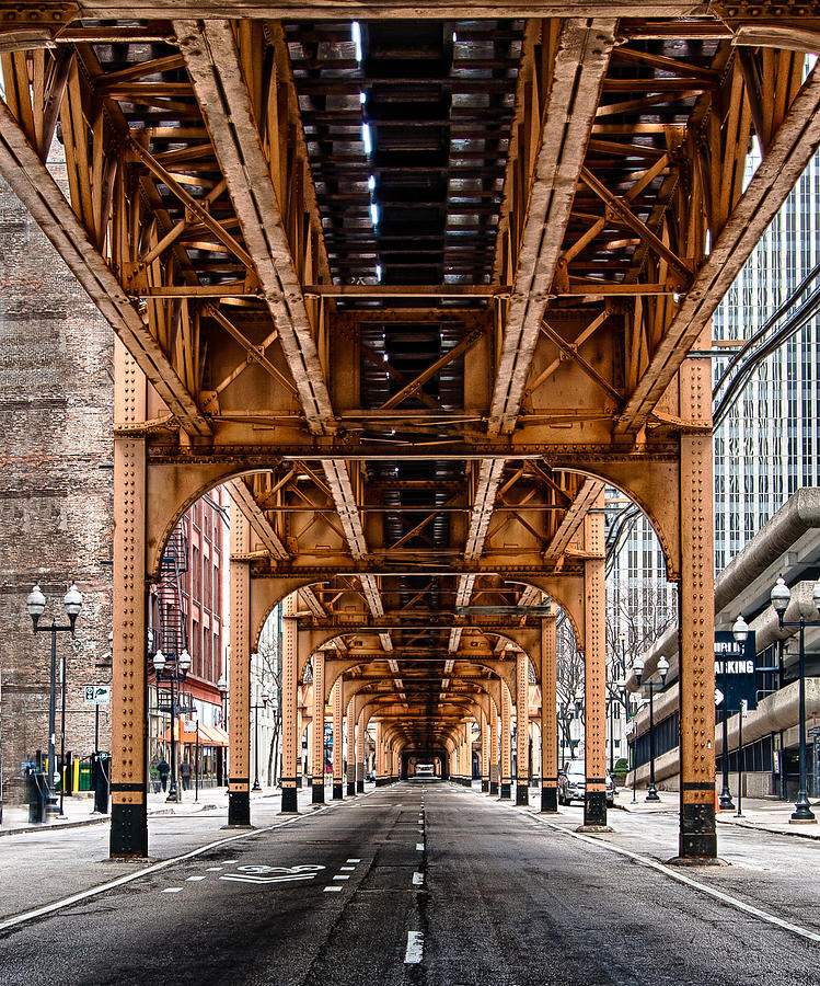 Chicago Photograph - Under The Red Line #2 by Mike Burgquist
