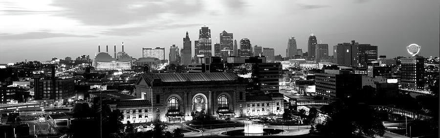 Union Station At Sunset With City #2 Photograph by Panoramic Images