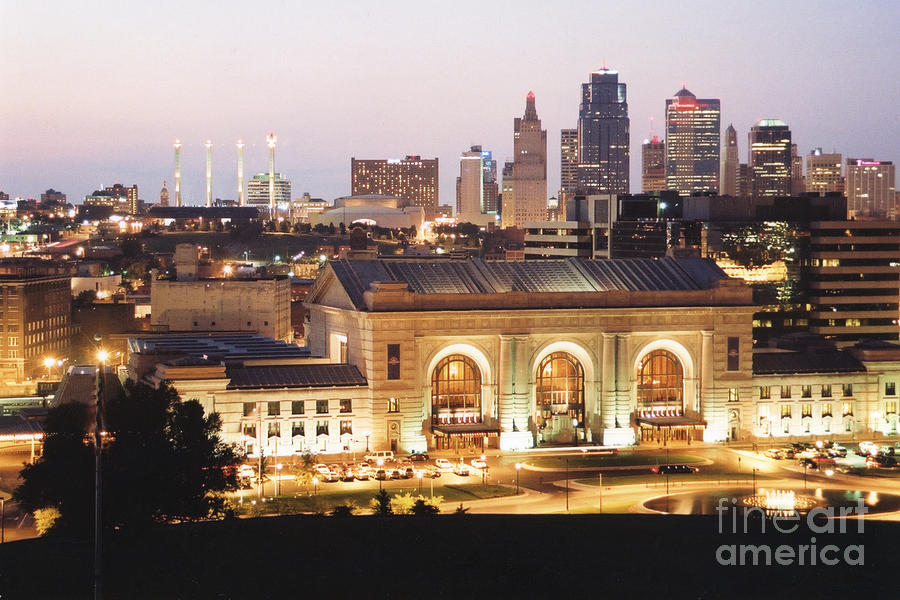 Kansas City Photograph - Union Station Evening by Crystal Nederman