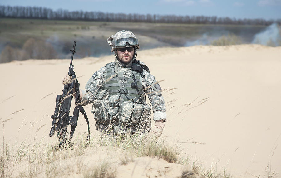 United States Airborne Infantry Man #2 Photograph by Oleg Zabielin