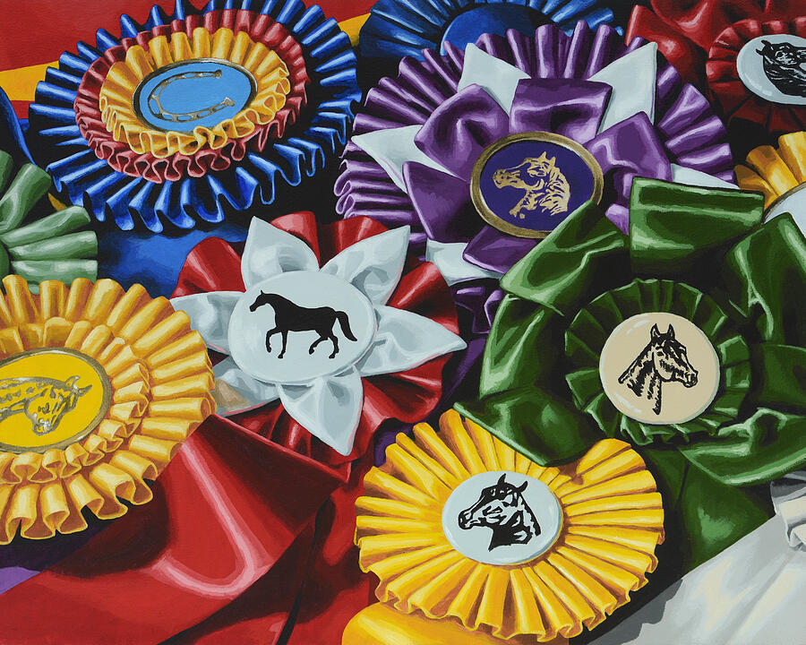 Horse Painting - Untittled by Lesley Alexander Horse Painting - Untittled by Lesley Alexander