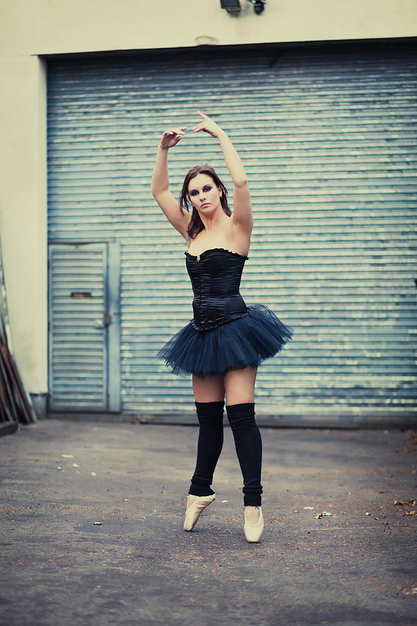 Ballerina Photograph - Urban ballerina #2 by Innershadows Photography