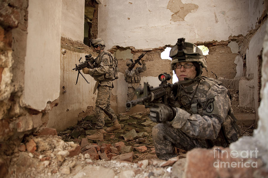 U.S. Army Rangers In Afghanistan Combat #2 Photograph by Tom Weber