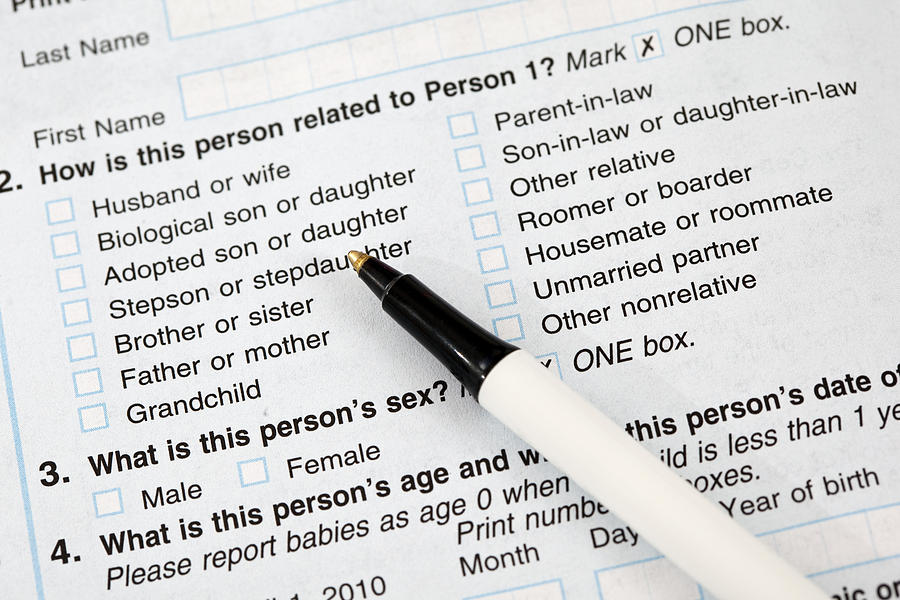US Census Form #2 Photograph by Blackwaterimages