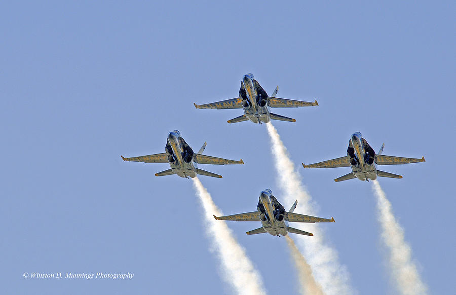 U.S. Navy Blue Angels #2 Photograph by Winston D Munnings