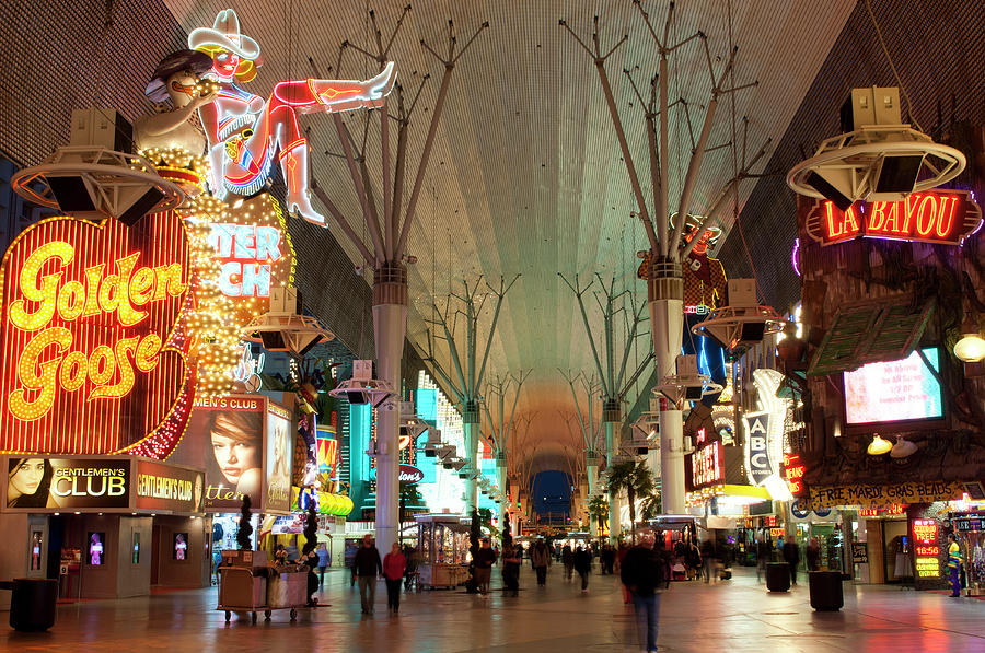 USA, Nevada Fremont Street Experience Photograph by Michael Defreitas