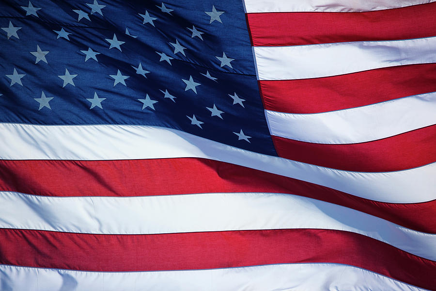 USA, Oregon, Hood River, Us Flag Photograph by Rick A Brown - Fine Art ...