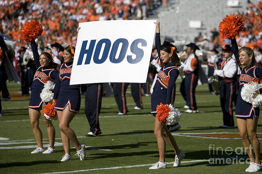 UVA Virginia Cavaliers Cheerleaders #2 Photograph by Jason O Watson