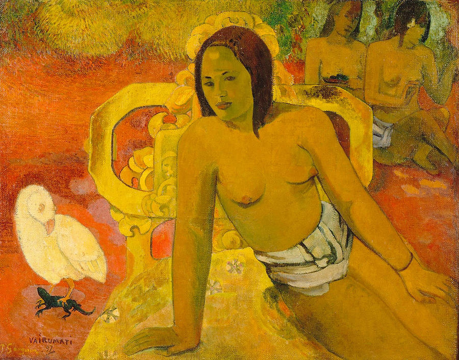 Vairumati #3 Painting by Paul Gauguin