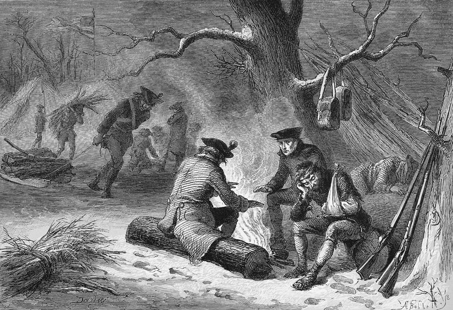 Valley Forge: Winter, 1777 #2 Photograph by Granger