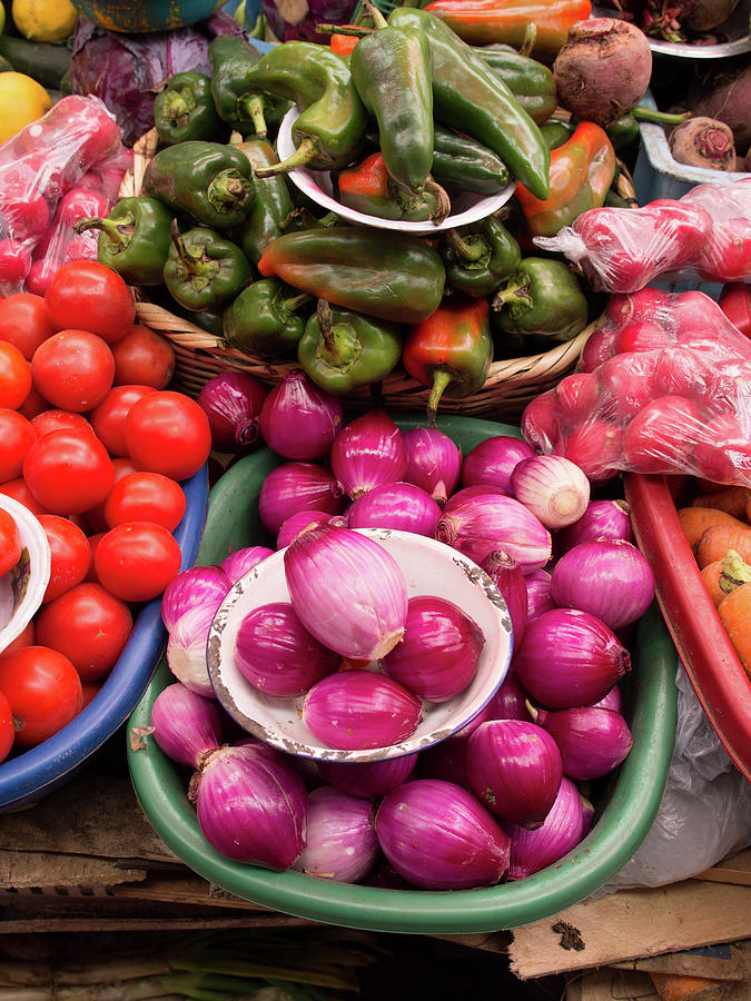 Vegetables For Sale In Market #2 Photograph by Panoramic Images