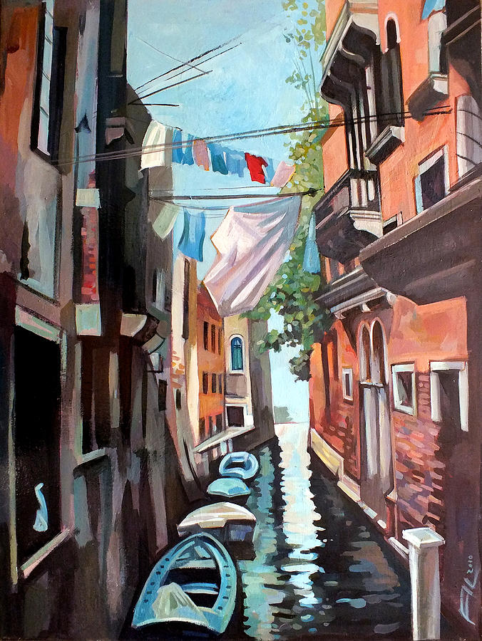 Venetian Channel 2 Painting by Filip Mihail