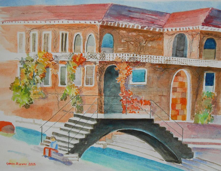Boat Painting - Venice #2 by Geeta Yerra