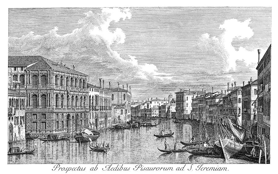 Venice Grand Canal, 1735 #2 Painting by Granger