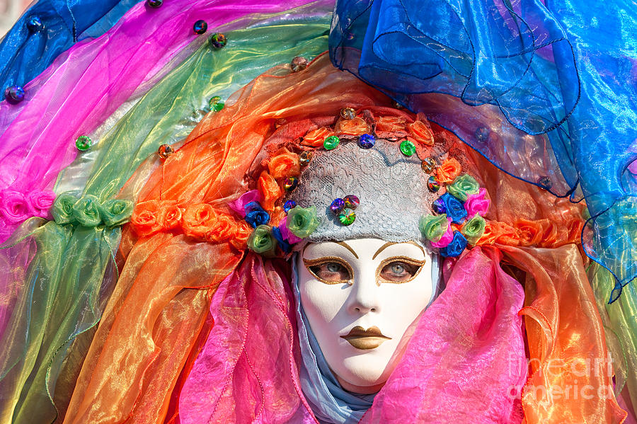 Venice Mask - Carnival #2 Photograph by Luciano Mortula