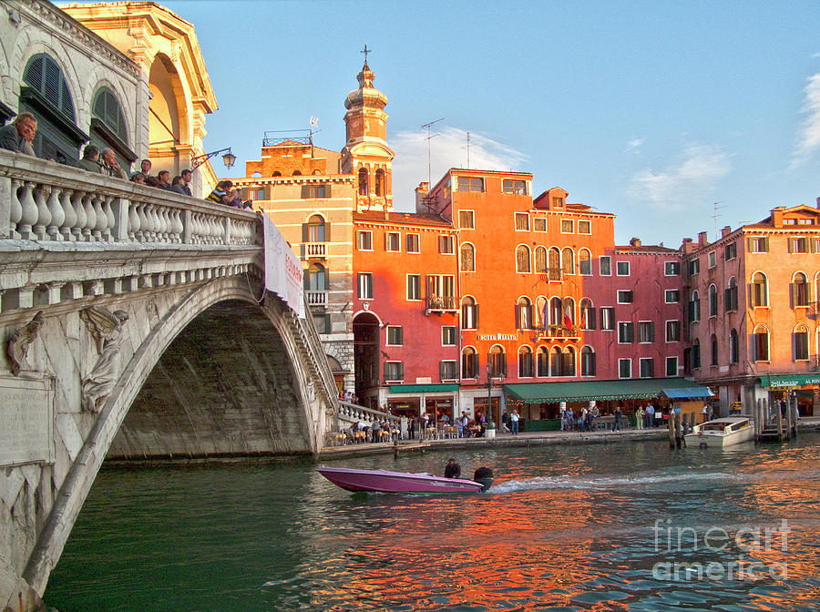 Venice Rialto Bridge #1 Photograph by Heiko Koehrer-Wagner